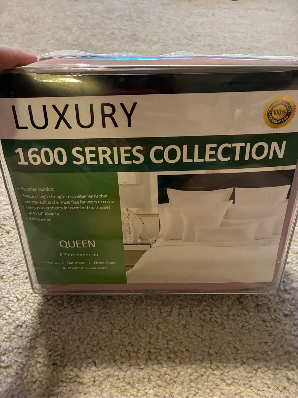 Luxury 1600 Series Queen Sheet Set - Dusty Rose, Egyptian comfort. Wrinkle free.
